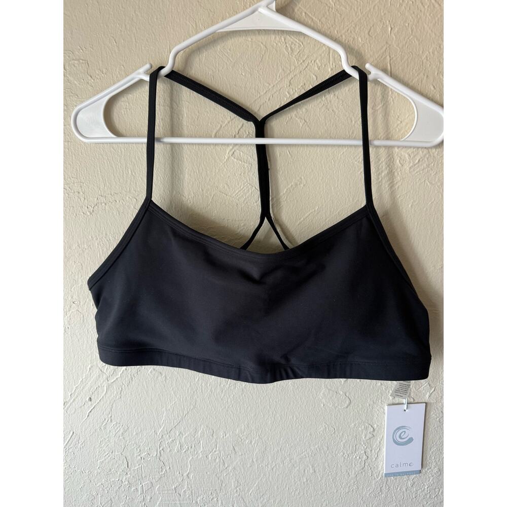 NWT Johnny Was Calme Endurance Crossback Sports Bra in Onyx Sz XL